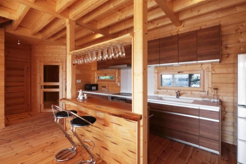 浅間山を眺めるフインランドログハウス Karuizawa Dış mekan fotoğraf